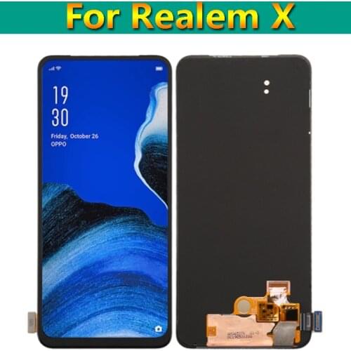 Original 6.53" For Realme X RMX1901 RMX1903 LCD Display Touch Screen Digitizer Assemby Replacement Parts