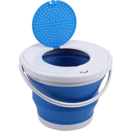 Portable Folding Bucket Foldable Basin Tourism Outdoor Folding Bucket with Lids Fishing Camping Car Wash Bucket Outdoor Camping