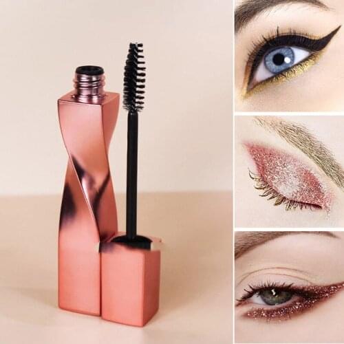 Empty Mascara Tube with Eyelash Wand 15ml Stylish Twisted Square Tube Eyelash Cream Container for DIY Cosmetic Eyelash Mascara