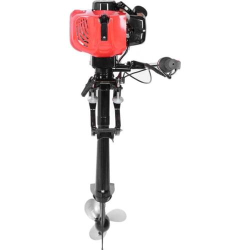 Fishing Boat Engine Outboard Motor 2 Stroke 3.6HP Heavy Duty Boat Engine with Air Cooling System for Sailboat Yacht