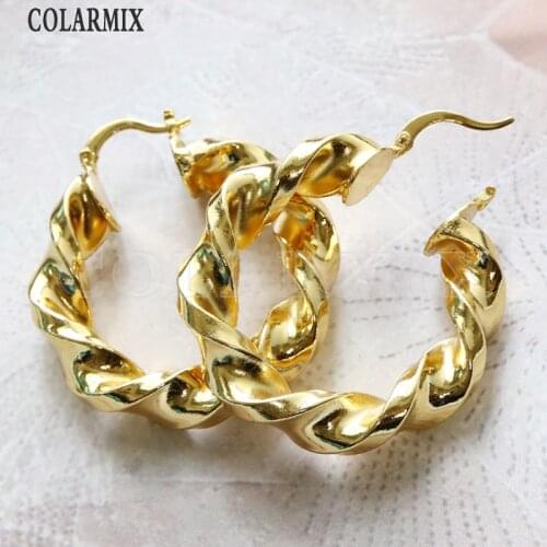 8 pairs Wrist Big Hoop earrings big circle earrings gold filled fashion jewelry for women big hoop earrings for women 51074