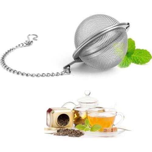 500pcs Stainless Steel Tea Pot Infuser Sphere Mesh Strainer Ball 5cm Stainless Steel SN1641