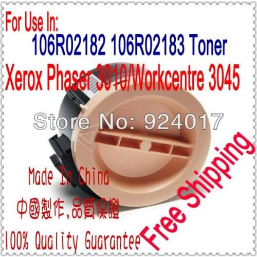 Compatible Toner For Xerox Phaser 3010 3040 3045 Printer,106R02182 106R02183 Toner For Xerox Workcentre 3045 3045B Printer Laser