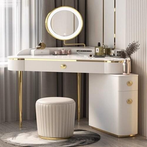 Light The Luxury of Rock Plate Corner Makeup Table of Bedroom Dresser Contemporary and Contracted Ins New Wind To Receive Ark