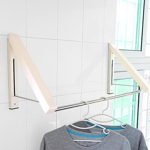 Clothes Hanger Indoor Rack - Folding Racks Laundry Clothes Hanger Wall Mounted Clothes Drying Rack Home Storage Living Room Rack