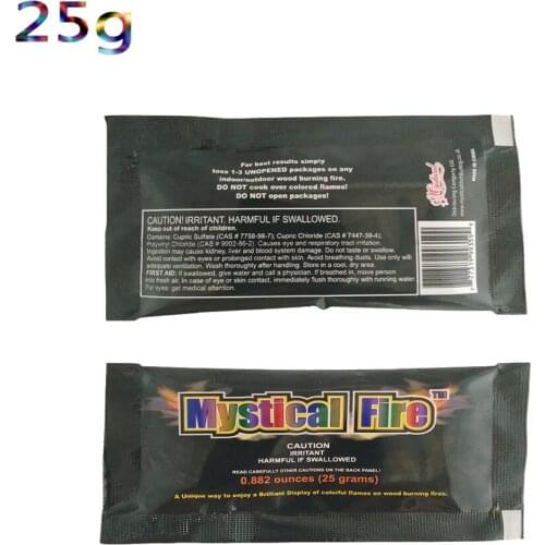 Magic Fire Mystical Magic Tricks Colorful Flames Powder Bonfire Sachet Magicians Pyrotechnics Classic Toy Camping Survival Tools