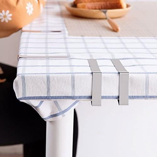 12 PCS Stainless Steel Durable Table Cloth Clip Triangle Picnic Party Table Cover Holder Tablecloth Stable Clips Supplies