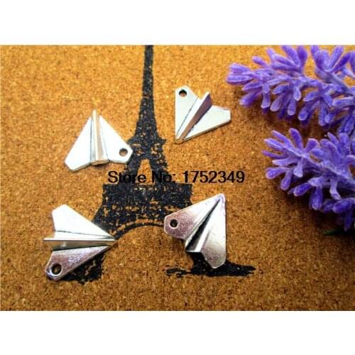 15pcs Airplane charms--Airplane Charms Antique Tibetan Silver Tone,airplane charm pendant 17x19mm