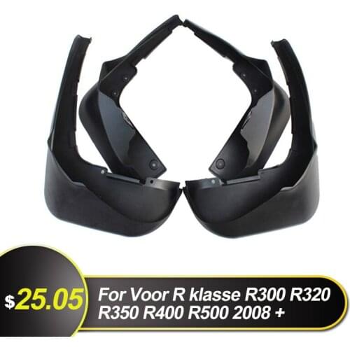 4 Pcs Mud Flap Flaps For Voor R klasse R300 R320 R350 R400 R500 2008 + Car Accessories Fenders Wheel Arch Linings