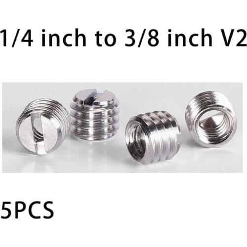 5pcs 1/4 inch to 3/8 inch Convert Screw V2 Standard Adapter For Stabilizer Handhold Gimbal Tripod