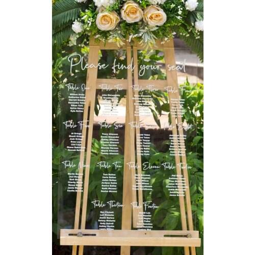 Acrylic Seating Chart Find Your Seat Sign Custom Seating Chart Wedding Seating Sign Your Seat Awaits Wedding Seat Assignment