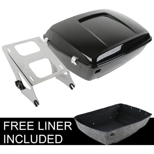 Motorcycle King Pack Trunk & Mount Rack For Harley Tour Pack Touring Road King Electra Glide Road Glide 2014-2020