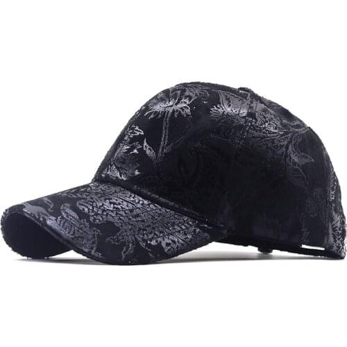 High Quality Leather Suede PU printing Adjust Spring Summer Outdoor Street Fashion Hip Pop Baseball Cap Women And Men Dad Hat