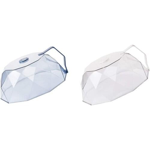 Microwave Plate Covers Geometric Kitchen Hot Dish Plastic Dish Cover Refrigerator Fresh-Keeping Oil-Proof Cover