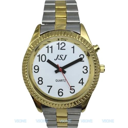 French Talking Watch for Blind People or Visually Impaired People with Alarm of Quartz, Talking Date and time