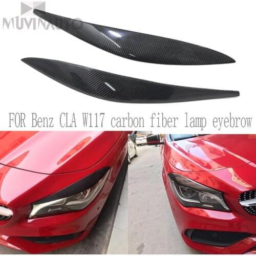 For Benz CLA W117 carbon fiber lamp eyebrow CLA 180 200 220 260 CLA carbon fiber eyebrow