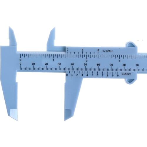 Double Scale Plastic Vernier Caliper Ruler Measuring Student Calipers Size Measuring Tool
