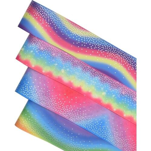 HSDRIBBON Free Shipping 38mm 1-1/2inch hsd-design custom Popular hologram Series on Grosgrain Ribbon