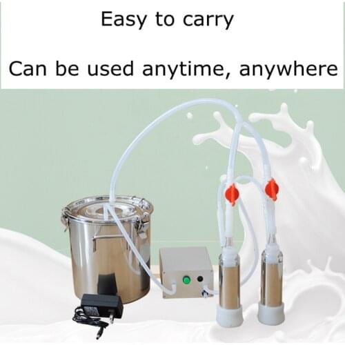 Portable vacuum pulse milking machine for small cattle and sheep, household rechargeable milking machine, camel milking machine