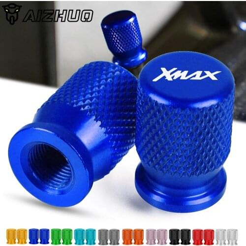 XMAX Motorcycle Tyre Valve CNC Aluminum Tire Air Port Stem Cover Cap Accessories FOR YAMAHA XMAX 125 250 300 400 All Year Xmax