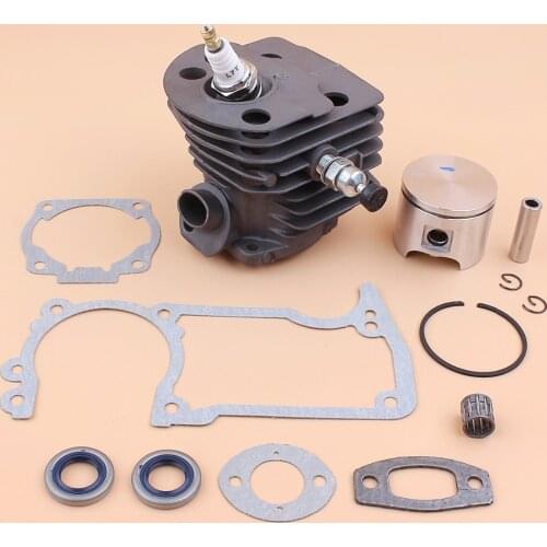 46mm Cylinder Piston Oil Seal Decompression Valve Gasket Kit For HUSQVARNA 55, 55 Rancher, 51 Chainsaw Engine Motor Parts