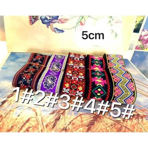 5CM computer embroidered webbing,XERY20200410J