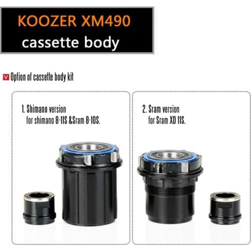 Koozer XM490 XM460 BM440 XR420 Bicycle Hub Sram XD 11S Cassette Body And shiman0 8/9/10/11S FreeHub