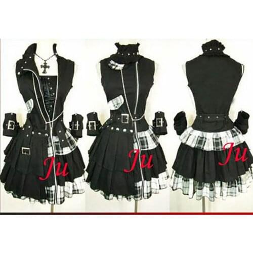 Gothic Lolita Punk Cotton Dress Cosplay Costume Tailor-made[CK348]