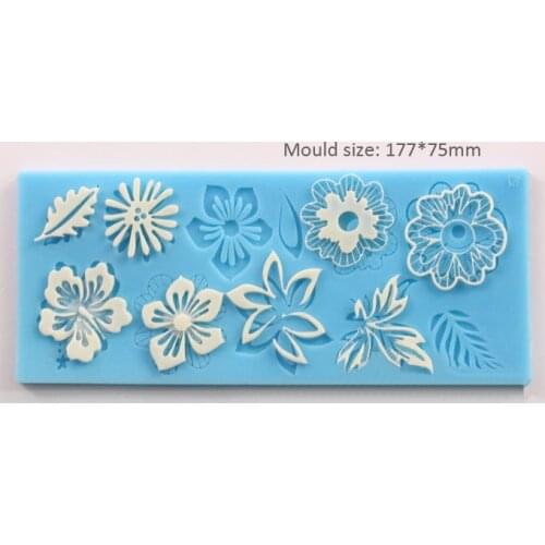 Luyou 3D Cake Mould Flower-Shaped Mold Silicone Fondant Flowers Art Tools DIY Cake Decorating Tools Kitchen Accessories FM874