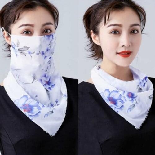 Outdoor Cycling Headband Mask Women Scarf Mask Breathable Anti-UV Printing Bandanas Motorcycle Turban Hand Band Scarves