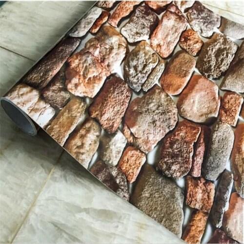 Beibehang Marble kitchen balcony self-adhesive wallpaper waterproof oil wallpaper furniture wardrobe renovation Boeing film