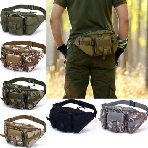 Men Women Tactical Outdoor Military Waist Fanny Pack Bum Belt Bag Chest Pouch