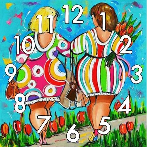 Kexinzu Full Square 5D Diamond Painting Kit With Clock Mechanism Fashion woman Cross stitch 3d Embroidery Mosaic Window Flower