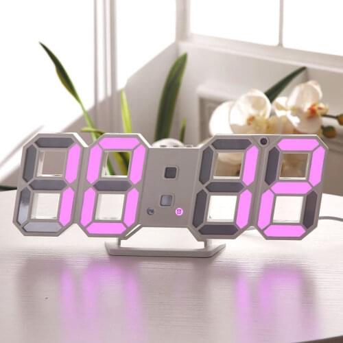 Wall-mounted Alarm Clock Digital Watch Electronic Function Table Clock Calendar Thermometer LED Display Room Office Decoration