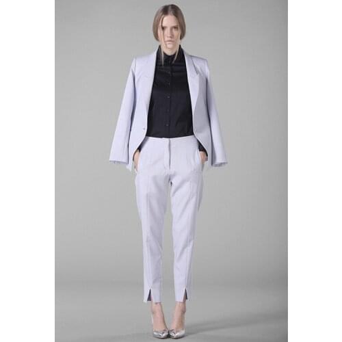 New 2015 Spring Formal Pant Suits for Women Custom made Fashion Ladies Business Suits for Work Uniform Elegant