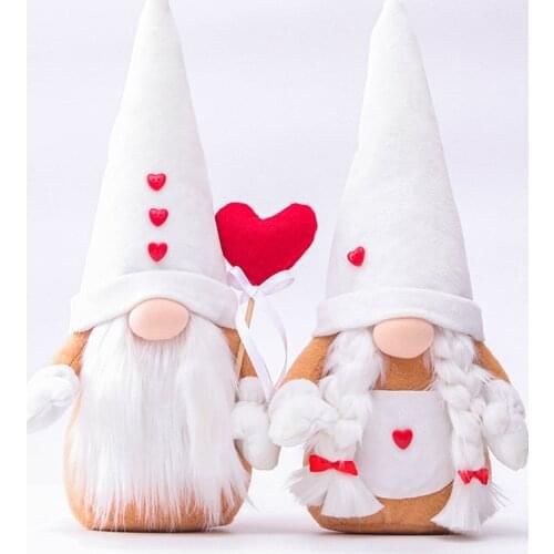 New product Christmas Valentines Day gifts faceless doll elves party atmosphere decoration red loving couple Rudolph ornamen