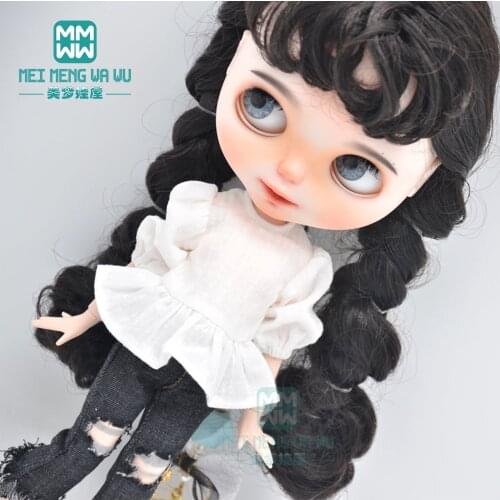 Blyth Doll Clothes fashion shirts, short skirts, leather shoes, jeans for Blyth Azone OB23 OB24 doll accessories