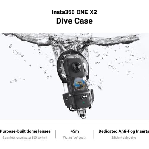 Original Insta360 ONE X2 Dive Case 45m Waterproof Housings For Insta 360 X2 Underwater Protection Box Accessories