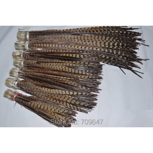 Feathers for hats!100pcs/lot ringneck pheasant Feather tail natural pheasant tail feather 16-18 inches 40-45cm
