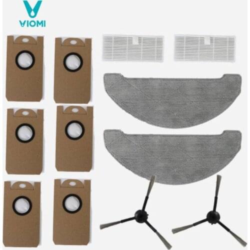 For VIOMI Vacuum Cleaner S9 Dust Bag Side Brush Cleaning Filter Mop Cloth, 100% Original, Replacement Parts