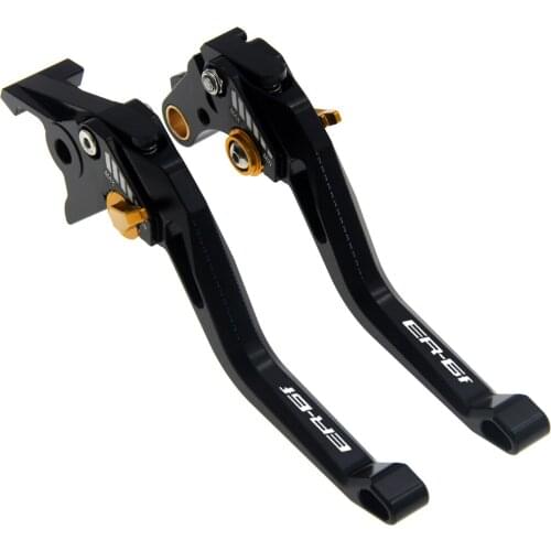 RiderJacky 3D Rhombus Hollow Adjustable ER6F Motorcycle Brake Clutch Levers For Kawasaki ER 6F ER-6F/ER-6N/NINJA 650R 2009-2016