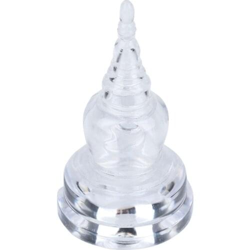 Sarira Stupa Tibetan Tower Transparent Pagoda Decoration for Home Decorative Trinkets Buddhist Supplies Wedding Accessories Gift