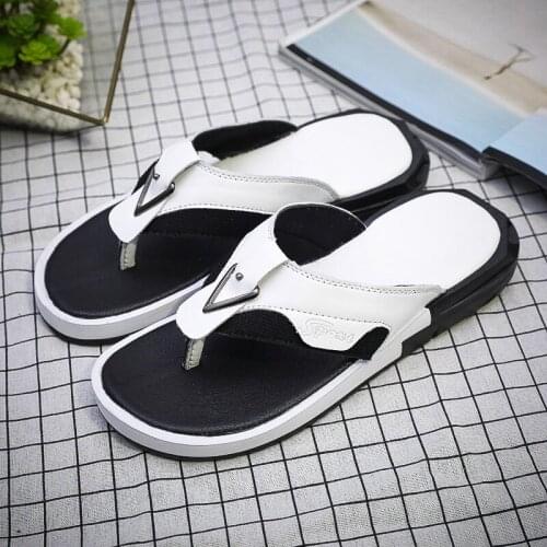 Summer Outdoor Men Flip Flops Non-slip Slippers Fashion Casual Sandals Men Outdoor Beach Shoes High Quality Open Toe Sandals
