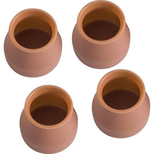 8pcs/lot Silicone Chair Table Foot Cover Protector Furniture Feet Round/Square Non-slip Leg Caps Bottom corner Floor safely pad