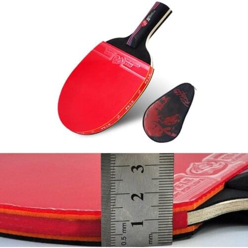 1pc Horizontal Grip/Penhold Grip Professional Training Ping Pong Entry Level Carbon Table Tennis Racket