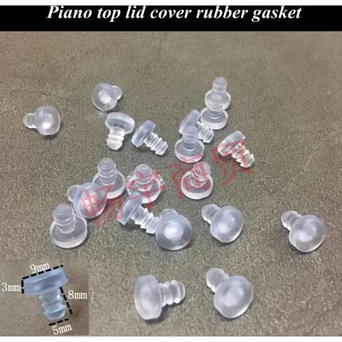 20 Pcs Piano top lid cover rubber gasket Piano leather collar Piano tuning tools accessories Piano parts