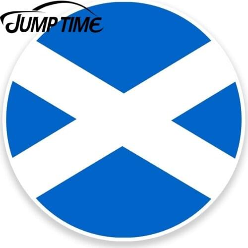 Jump Time Scotland Scottish Flag Vinyl Sticker Decal Laptop Car Bike Travel Window Bumper Decal Waterproof Car Accessories