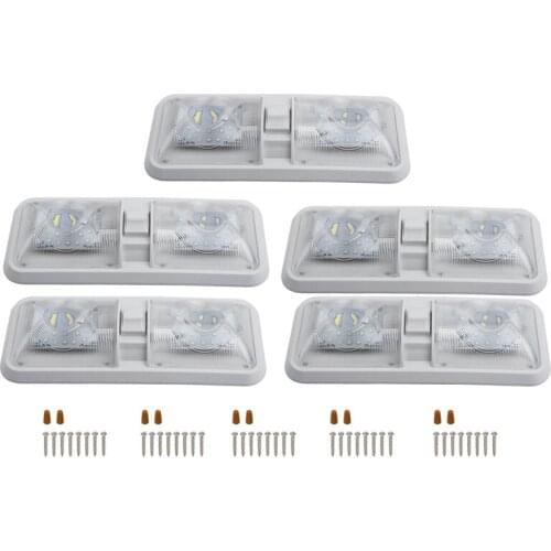 RV Interior Led Ceiling Light Boat Camper Trailer Single Dome 12V 280LM Dimmer