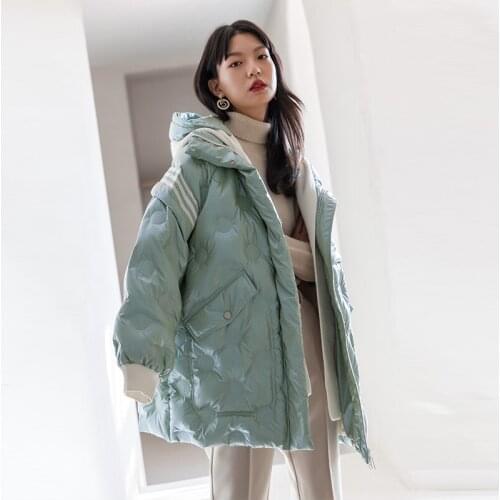 Brand New 2020 Winter Jackets Womens Down jacket Winter goose down Parka women long Outerwear High Short loose jacket fashion