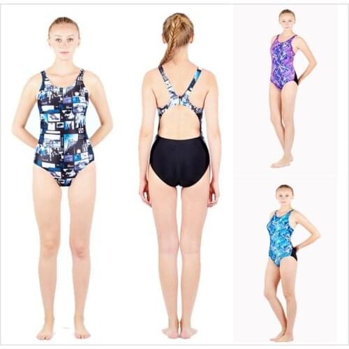 HXBY one piece swimming professional women swimsuits siamese skirt swimsuit women training swimwear
